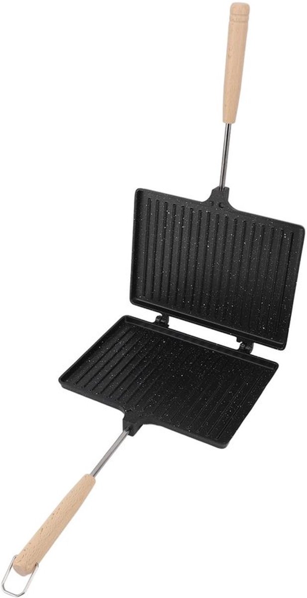 Dailygoods- Broodrooster Dubbelzijdig - Tosti-ijzer met