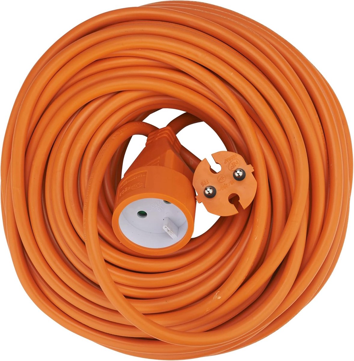 Verlengsnoer - Stroomkabel - Elektriciteit Verplaatsen - Hoge Wattage - 25 Meter - Oranje