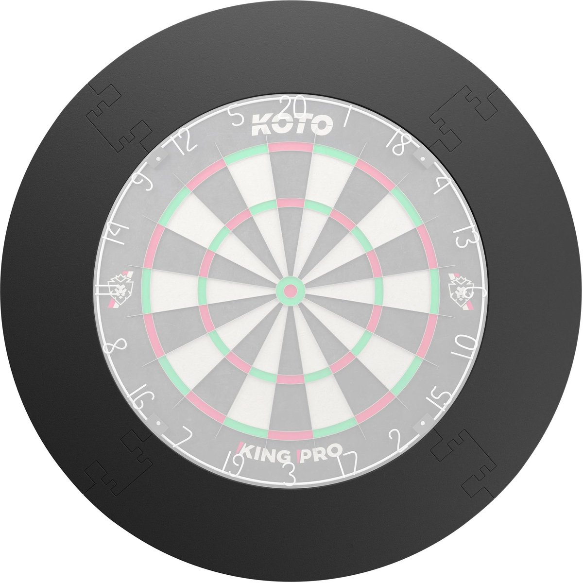 Dailygoods- Dartbord Surround 13,5 cm - Dartbord Bescherming - Dartbord Surround Ring - Economisch - Duurzaam - Beschermt Muur tegen Beschadiging - Dartbordbescherming
