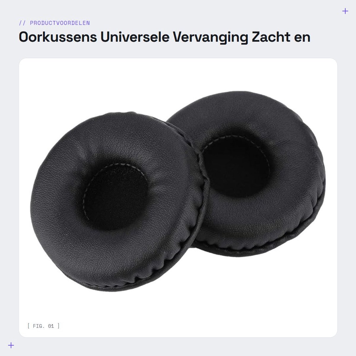 Dailygoods - Oorkussens - Universele Vervanging - Zacht en Comfortabel - 70 MM - Headset Oorkussens - Geluidsisolatie - Geschikt voor Diverse Hoofdtel...