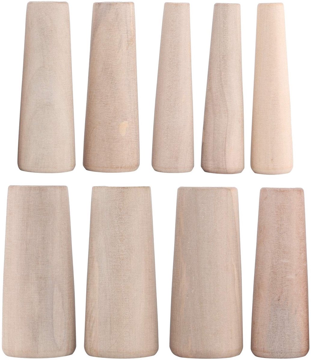 Dailygoods - Set van 9 Houten Noodpluggen voor Marine Toepassingen
