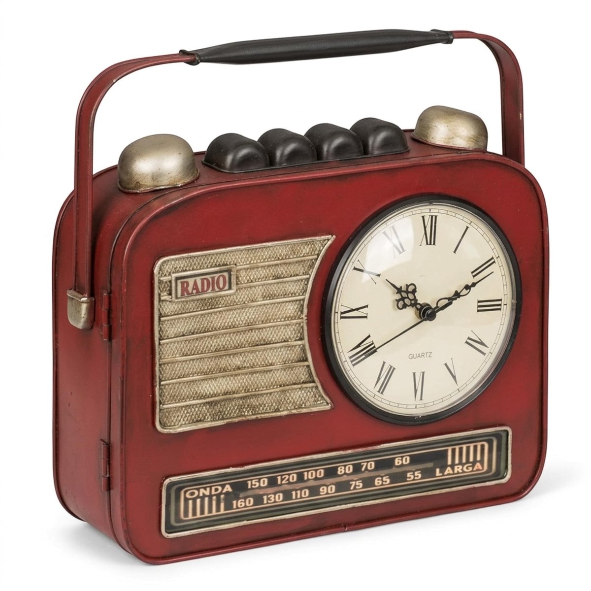 Dailygoods - Sleutelkast - Vintage metalen sleutelkast - Decoratief en praktisch - Rood - Retro design - Wandmontage - Geschikt voor binnen