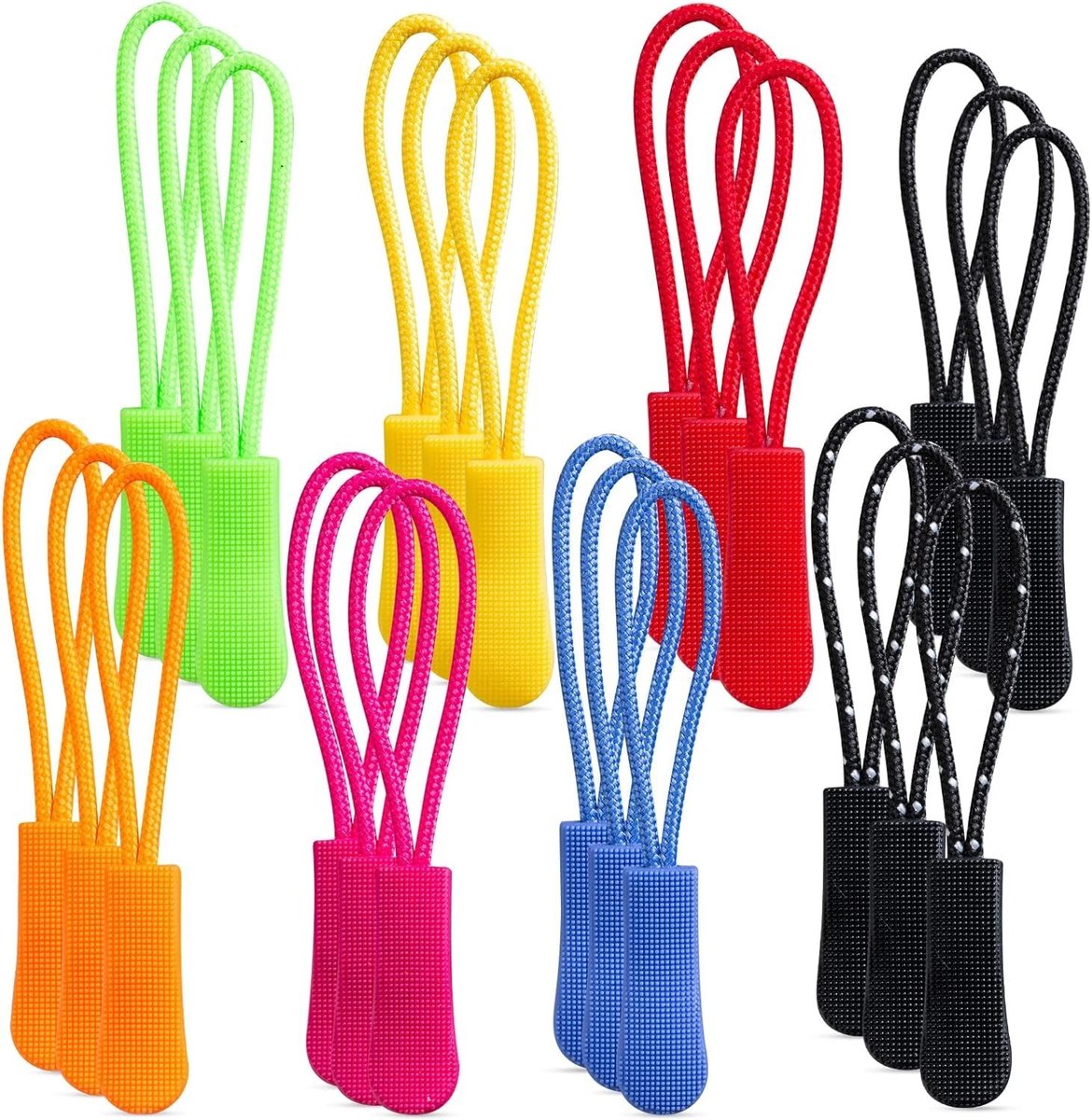 Dailygoods- Ritssluiting 40 Stuks - Vervanging - Verlenging - Anti-slip - Geschikt voor Tassen/Jassen - 8 Kleuren - Rits