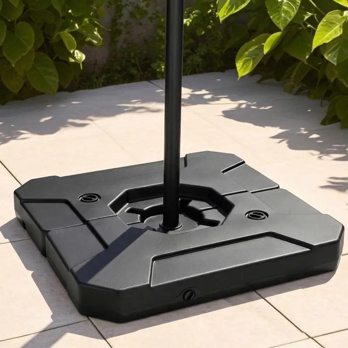 Dailygoods 274 LBS Cantilever parasolvoet met handgrepen