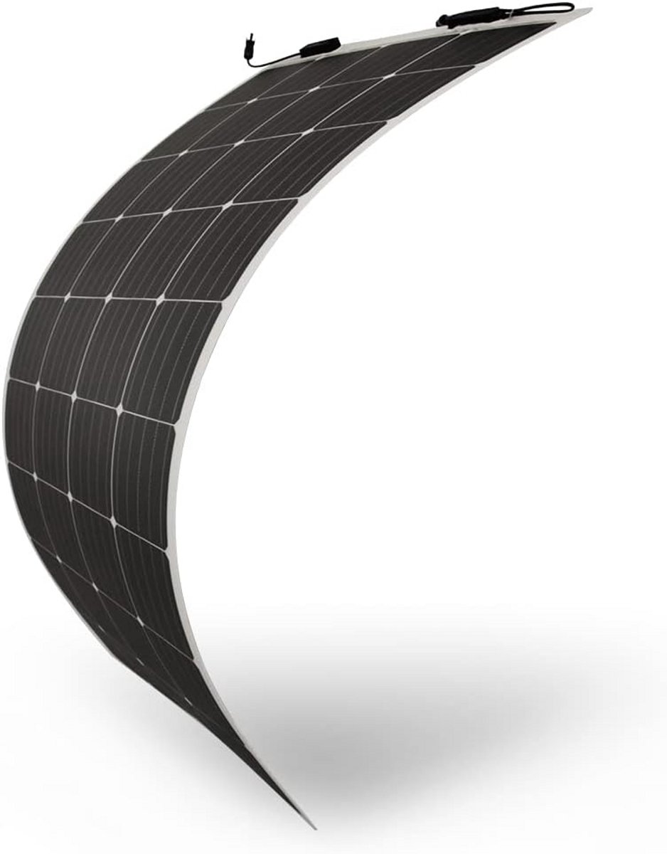 Flexibel Zonnepaneel - Monokristallijn Paneel - Energie Opwekken - Extreem Flexibel - 150x150 cm - Zwart