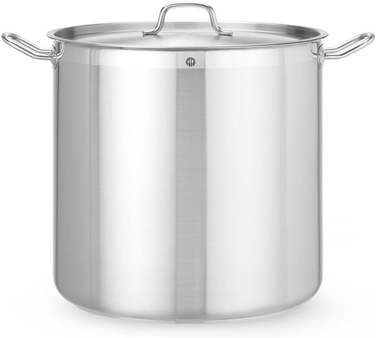 Hendi Kookpan Soepketel Pan Professioneel Koken Naadloze Inductiebodem 50 Liter Zilver
