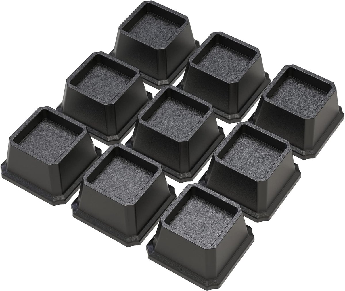 Meubelverhogers Set - Stoelbankverhogers - Meer Ruimte Creëren - Set van 9 stuks - 5 cm Hoog - Zwart