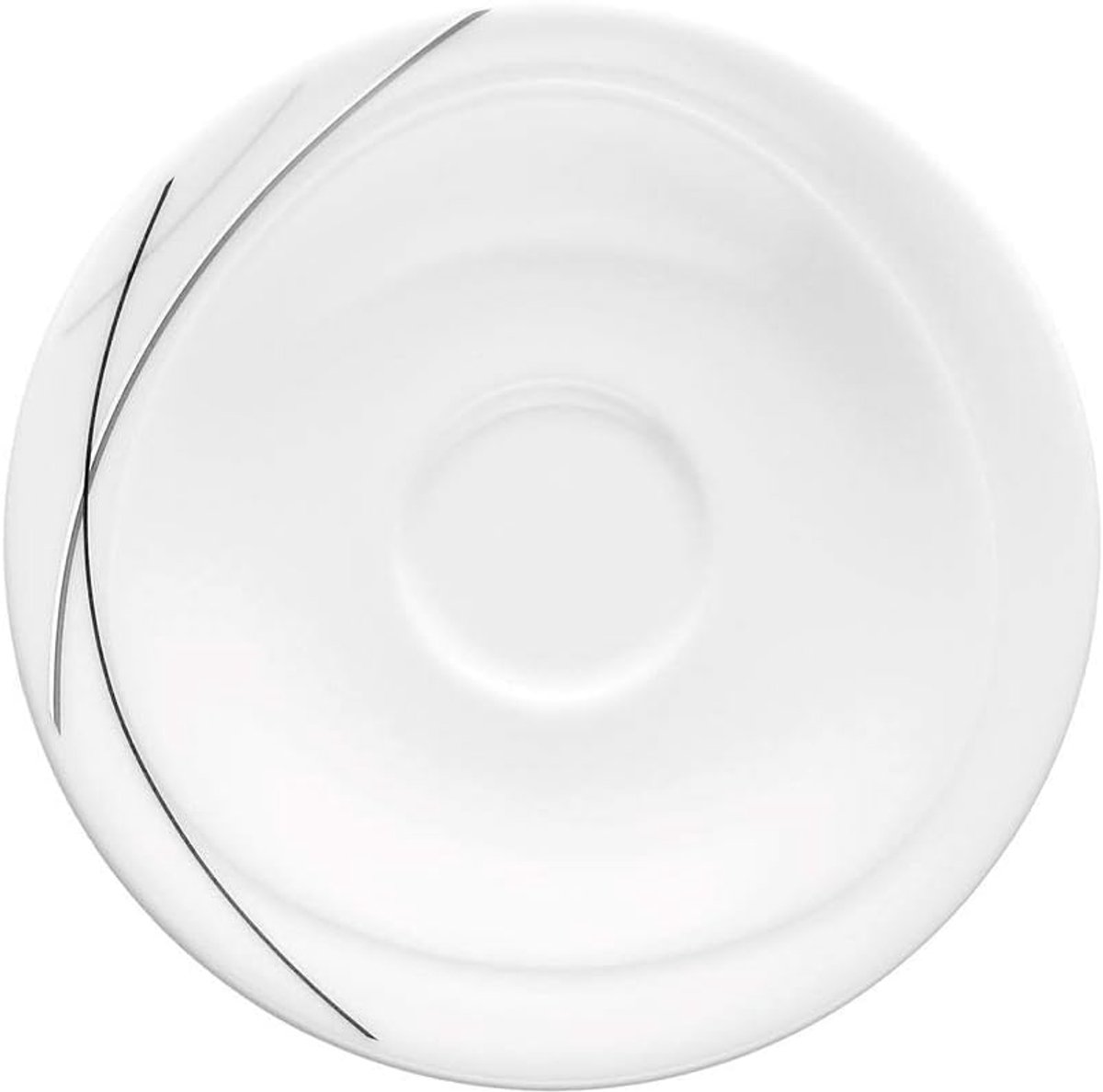Theeschaaltje - Kop en Schotel - Thee Moment - Vaatwasser Magnetron Ovenvast - 13 cm - Grijs Zwart