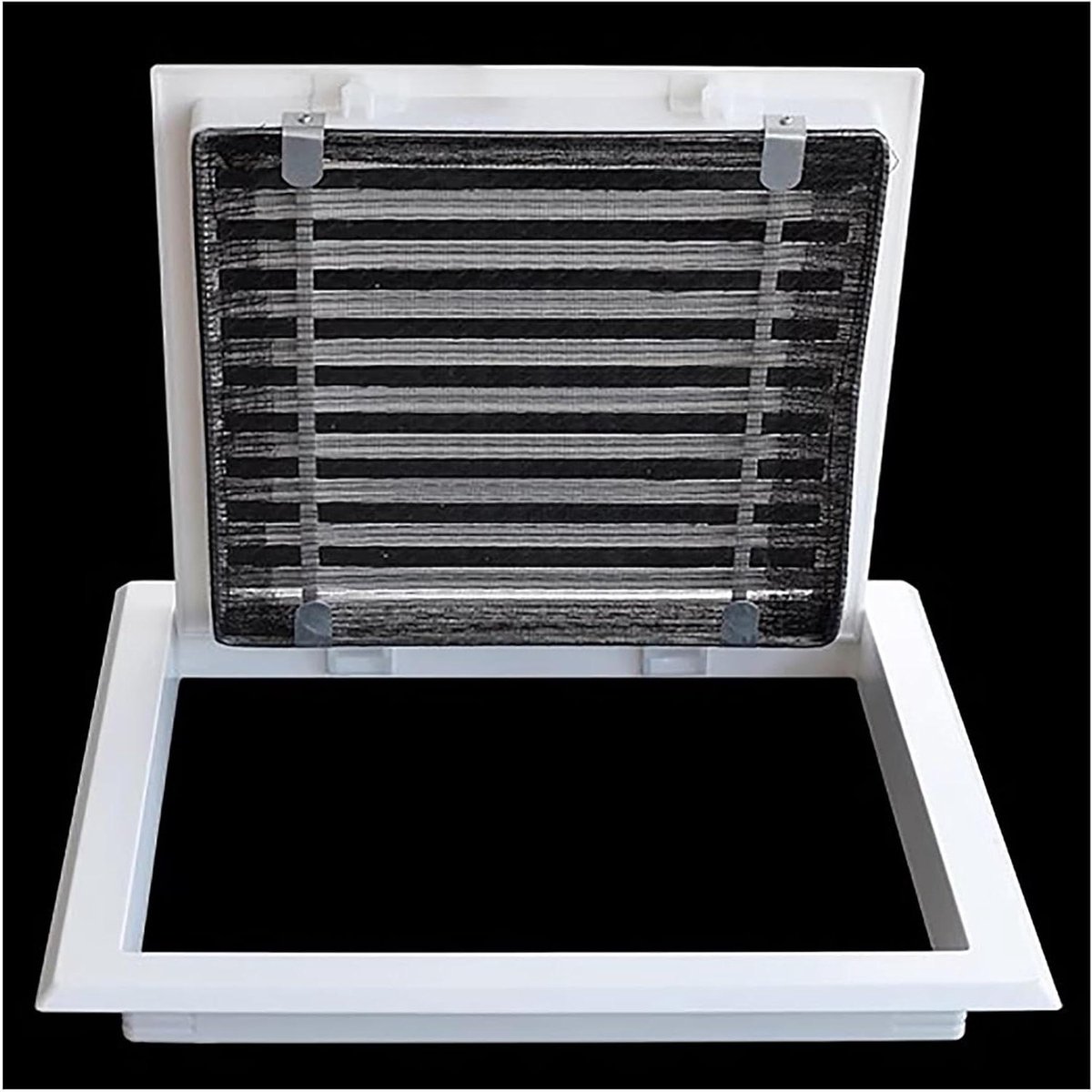 Ventilatie rooster - Luchtgrille - Luchtcirculatie - Afneembare klep - 55 x 55 cm - Wit