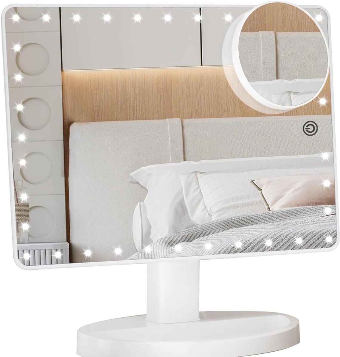 Zyrex® Hollywood Spiegel – Hollywood Spiegel met Verlichting - Bright Beauty Vanity Makeup Spiegel - Wit - 22cm x 14cm x 37cm