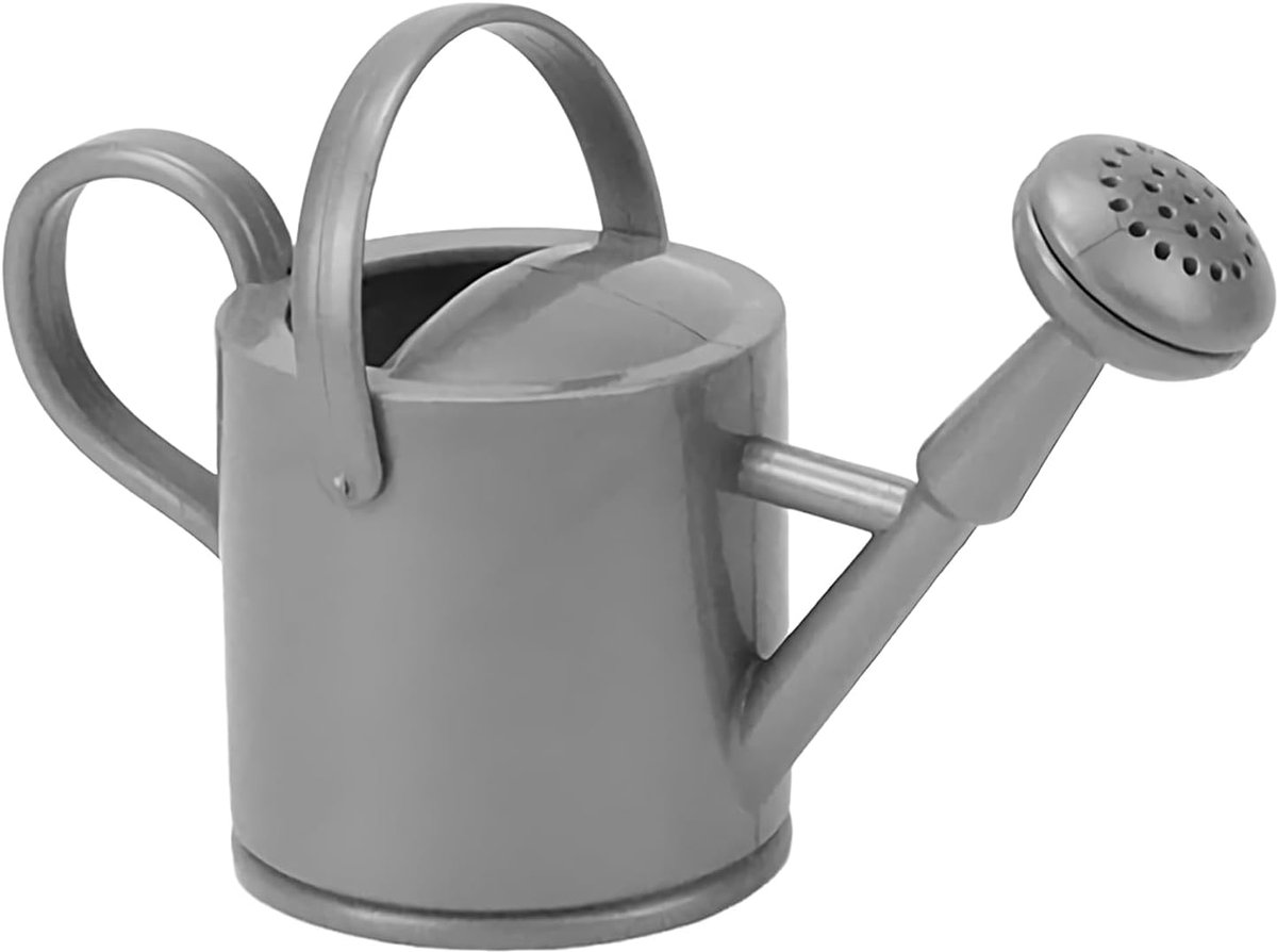 Kinder Gieter - Kleine Tuingieter - Binnen en Buiten - Verstelbare Stroom - 8x3.5x4.8cm - Zilver