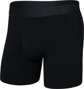 SAXX Heren Boxershort DropTemp® - Koeltechnologie Onderbroek - Boxer Vochtafvoerend - Katoen/Modal mix - Zwart - M