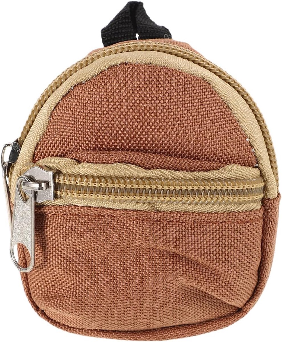 Poppenrugzak - Mini Tas - Rollenspel - Bevordert Creativiteit - 7 x 6 x 2 cm - Lichtbruin