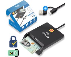 ID Kaartlezer Identiteitskaart Belgie Eid-kaartlezers ID Card Reader - Identiteitskaartlezer met USB/USB C Kaart lezer Belgische