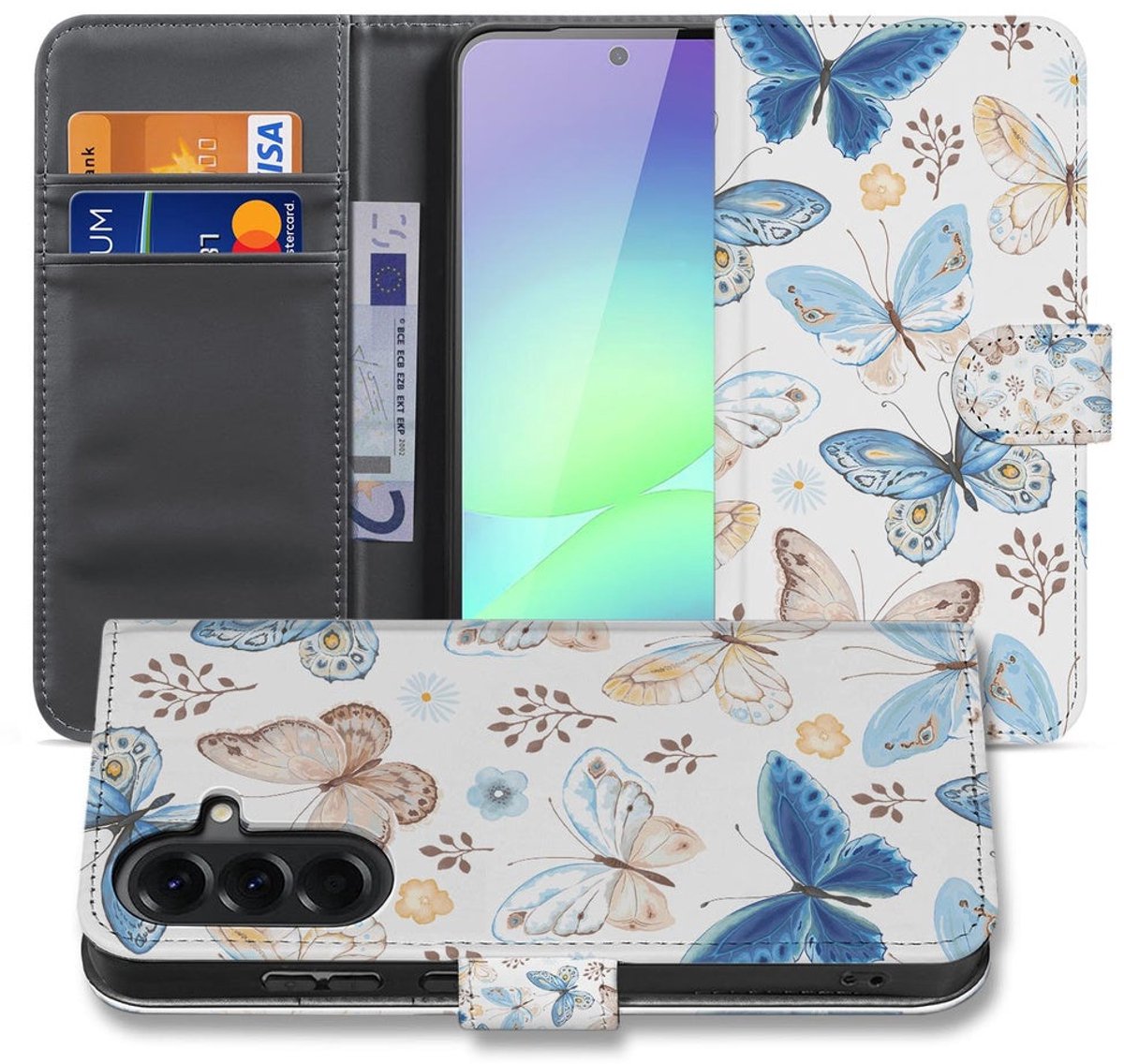 Samsung Galaxy A37 Wallet Hoesje Vlinder met Magnetische sluiting