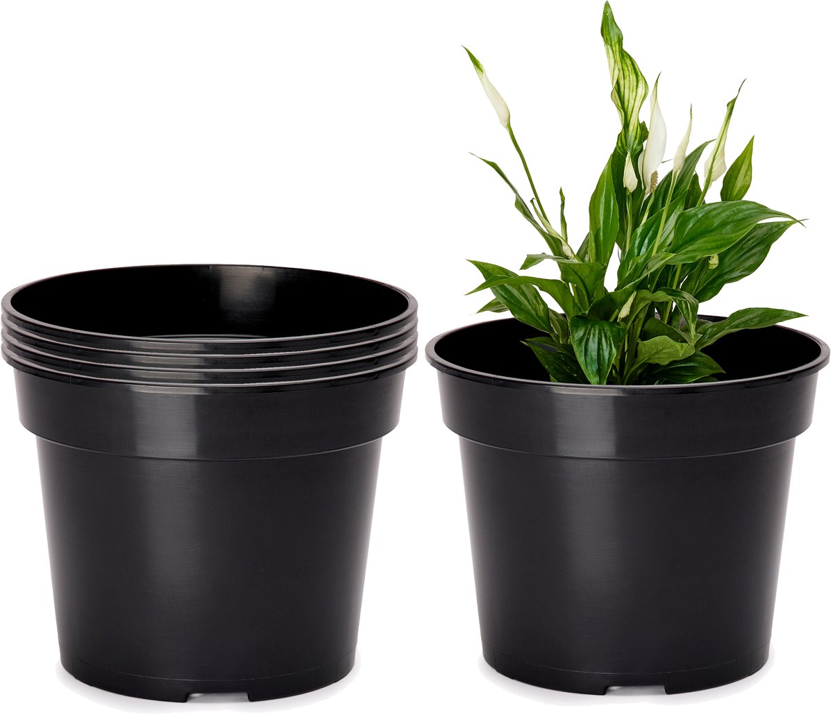 Garronda Plantenpot Bloempot - Kunststof - Rond - Plantenbak – GD-NIC-SBX90