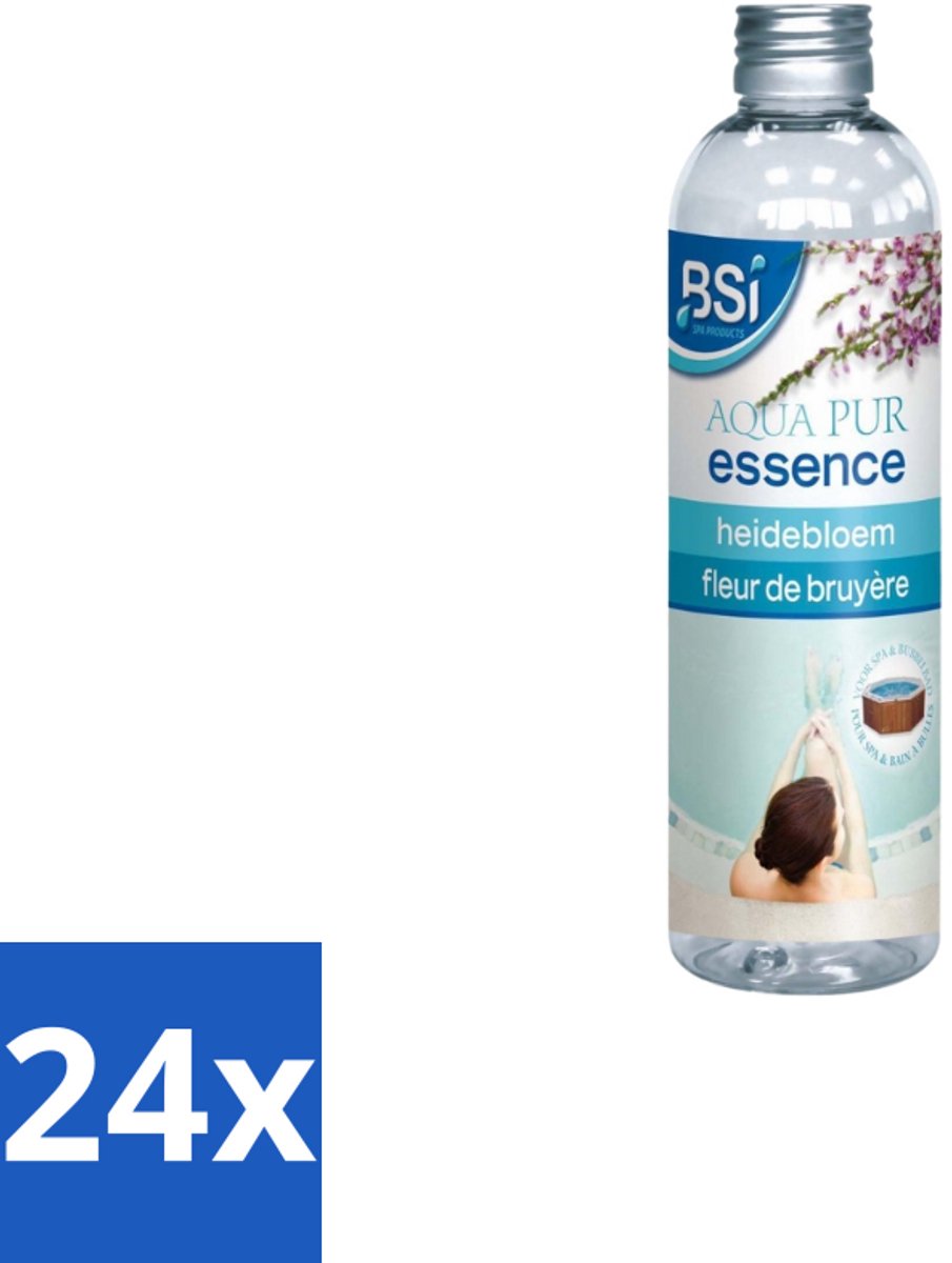BSI – Spa Geuressence – Aqua Pur Essence - Heidebloem – 250 ml - Voordeelverpakking - 24 stuks