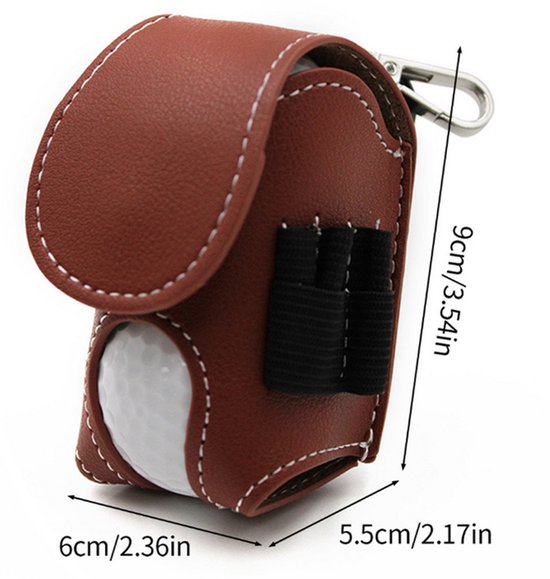 Golftassen - met tees en karabiners - mini golfbal organizers - draagbare tee houders - mini golftassen - golfaccessoire organizers - geschikt voor mannelijke en vrouwelijke golfers van Merkloos — afbeelding 2