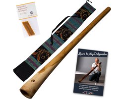 Starterspakket Houten Didgeridoo 130cm – Online Lesmateriaal & Tas