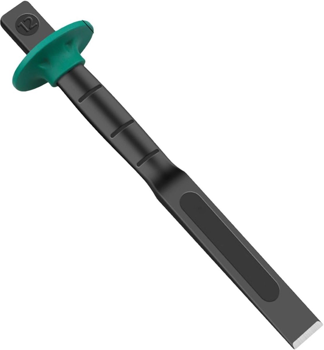 Platte snijbeitel - Steenbeitel Betonbeitel - Metselwerk Bewerken - Ergonomische Grip - 12 Zoll - Zilverkleurig
