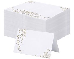 Jinye Food-tafelkaartjes - set van 25 stuks - Tafelkaartjes voor bruiloften en feesten - Uitermate geschikt als plaatskaartjes en etiketten voor buffetten