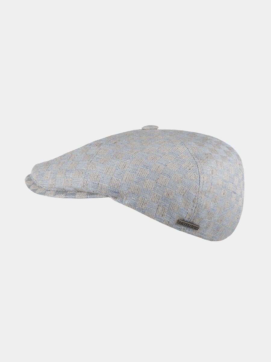 Emad - Linnen flatcap - Licht blauw