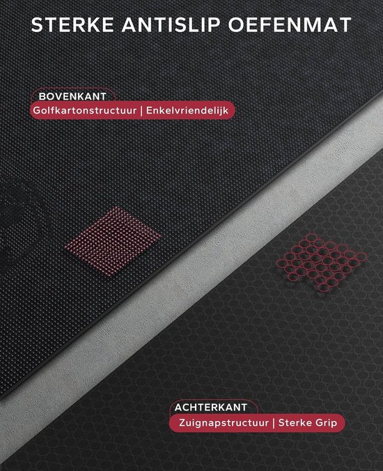 Yogamat XXL - Sportmat Fitnessmat - Thuis Sporten - Extra Breed Antislip - 274x183x0.8cm - Zwart van Yogamat — afbeelding 4