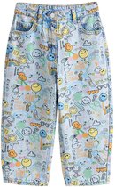 Next - Meisjes - Jeans met wijde, ronde pijpen - Blauw