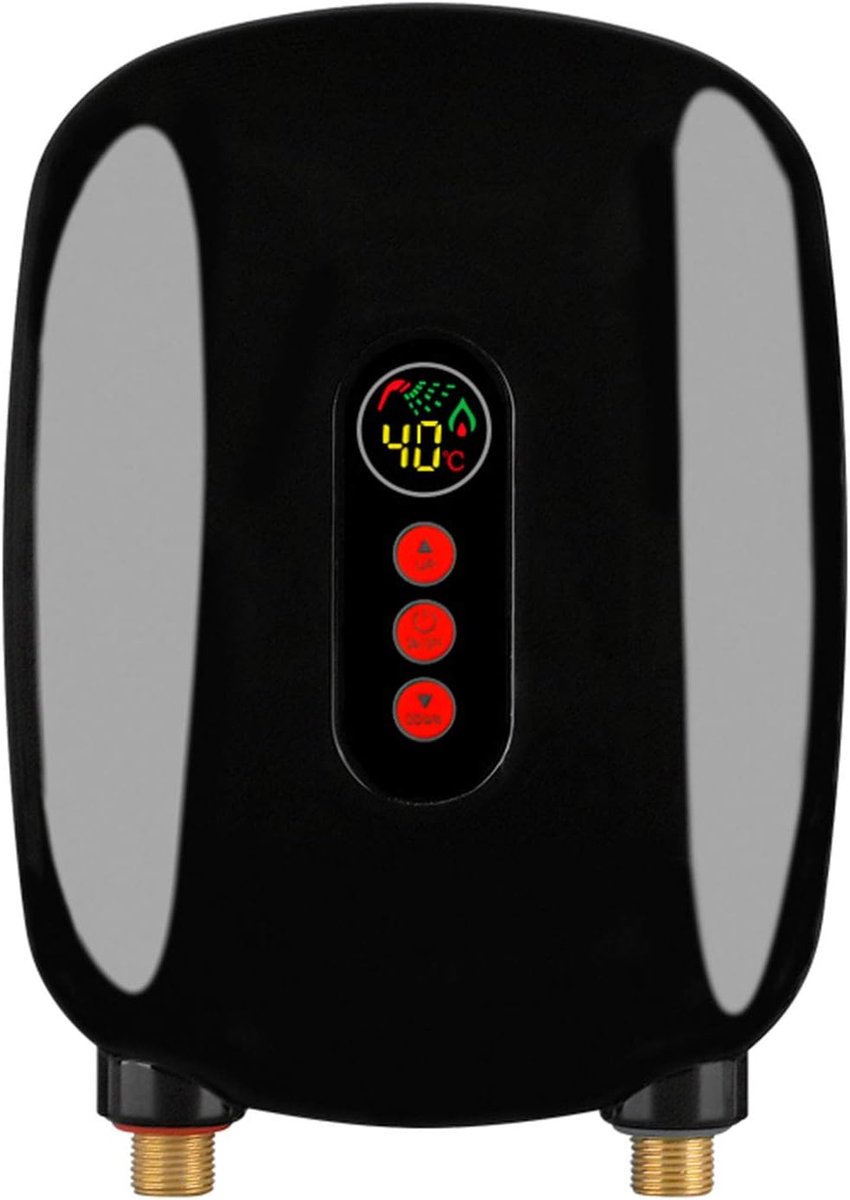 Elektrische Boiler - Waterverwarmer Tankless - Direct Warm Water - 3 Seconden Opwarmtijd - 26.5 cm - Goud