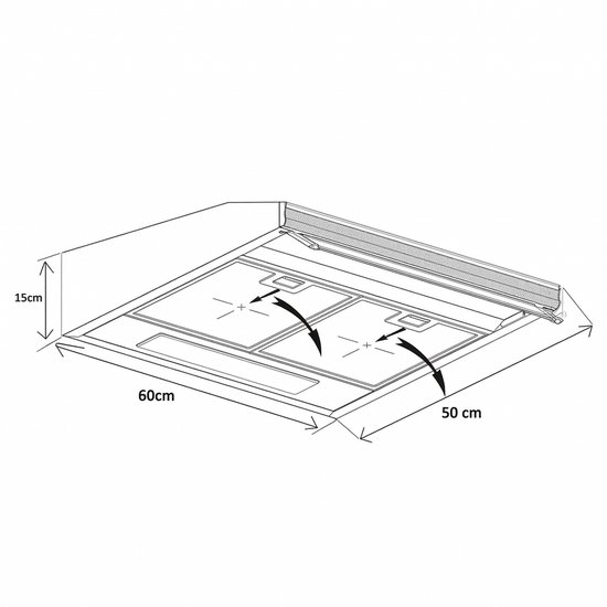 Abnar fiqihalivianページ Heinner afzuigkap CH-400 - Onderbouw - 60 cm - 326.4 m³/u - 3
