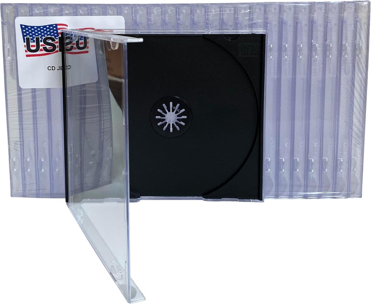 CD Jewel Cases - Opslag Media - Muziek Archiveren - Standaard 10.4mm - 14.4cm Breed - Zwart