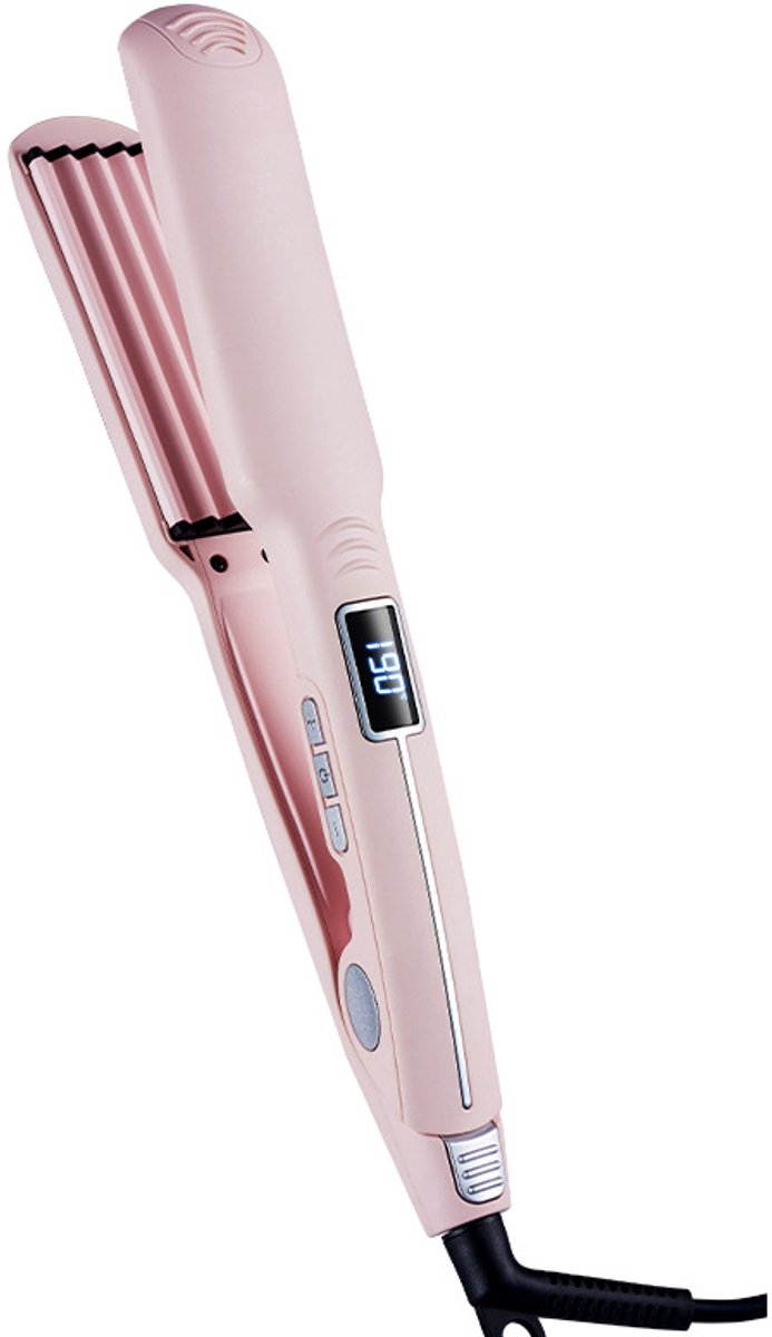 Haarverheffer Maïs Styler - Volume Krultang - 100-230°C - LCD Scherm - Automatische Uitschakeling -Maïs Haarstyler met Beschermende Randen - Voor Pluizig Haar
