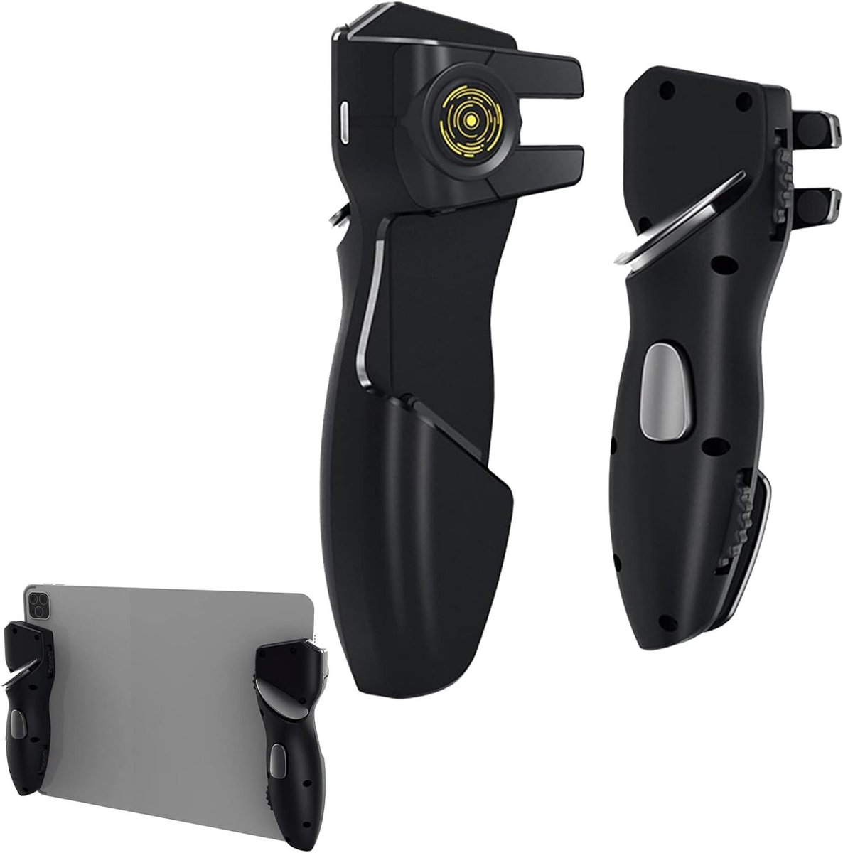 Tablet Game Controller - Gaming Trigger - Six Finger Control - Spring Screw Adjustment