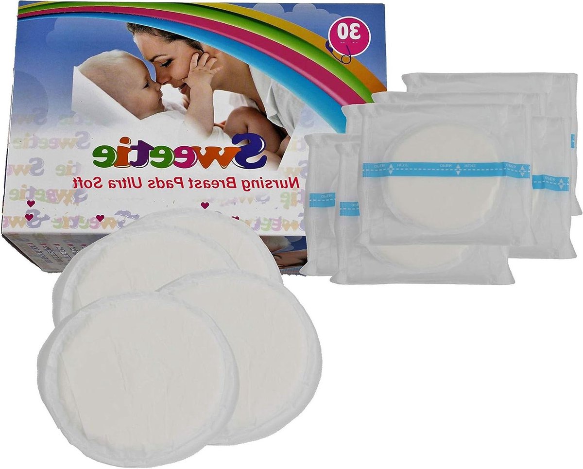 Breastfeeding Pads Disposable Nursing Breast Pads 60 Count Ultra Soft (2 Pack of 30 Count)