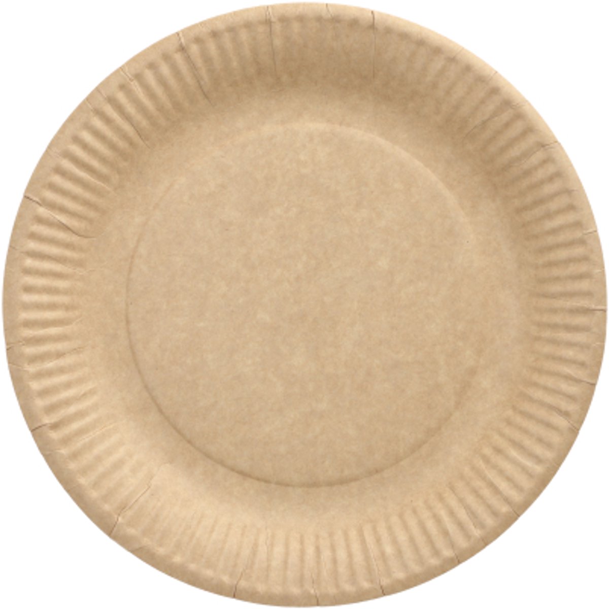 20 Borden, karton pure rond Ø 23 cm bruin
