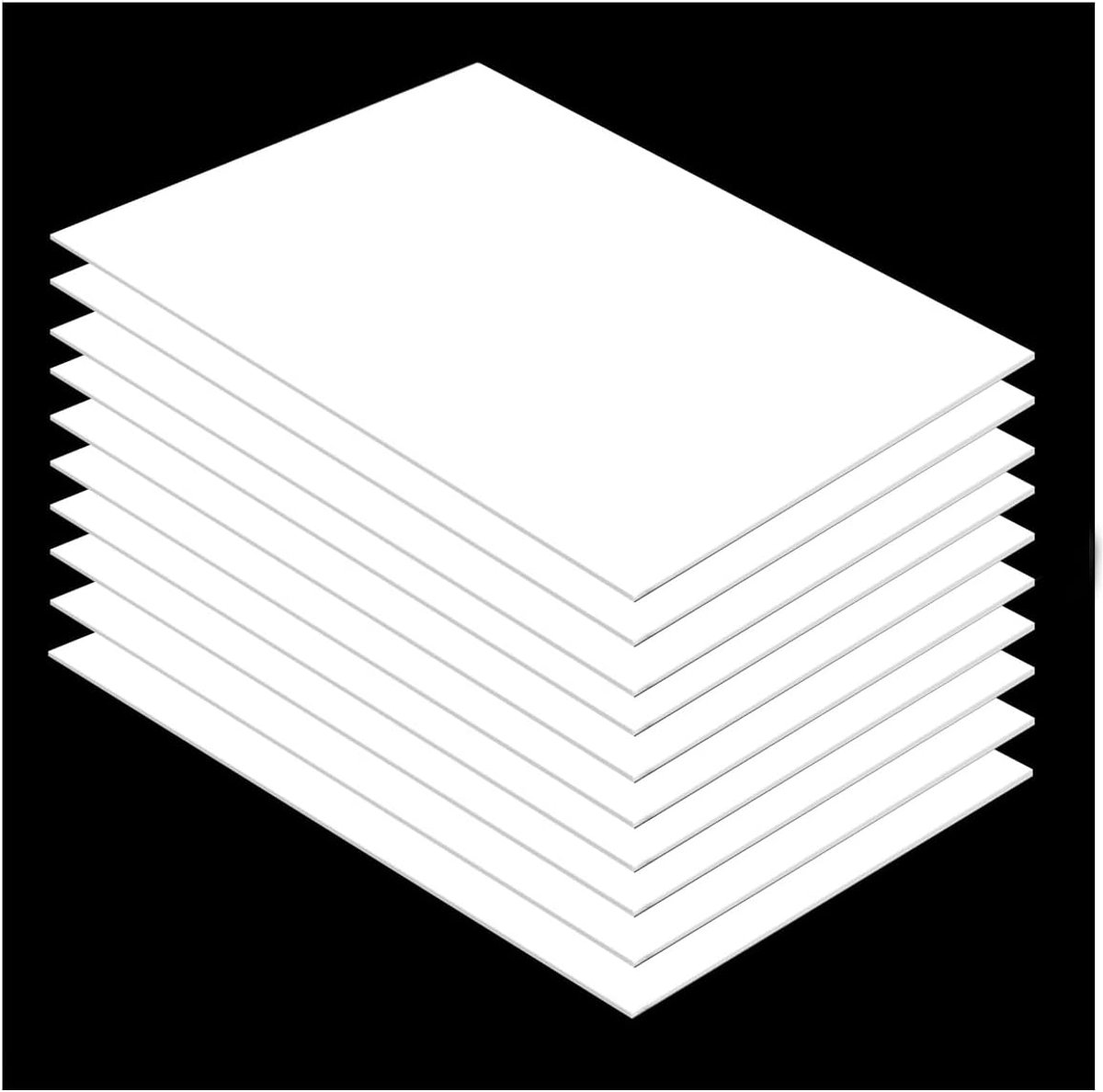 Kunststof Platen - DIY Materiaal - Ambachtelijke Projecten - Goede Impact Weerstand - 200x200x0.5mm - Wit