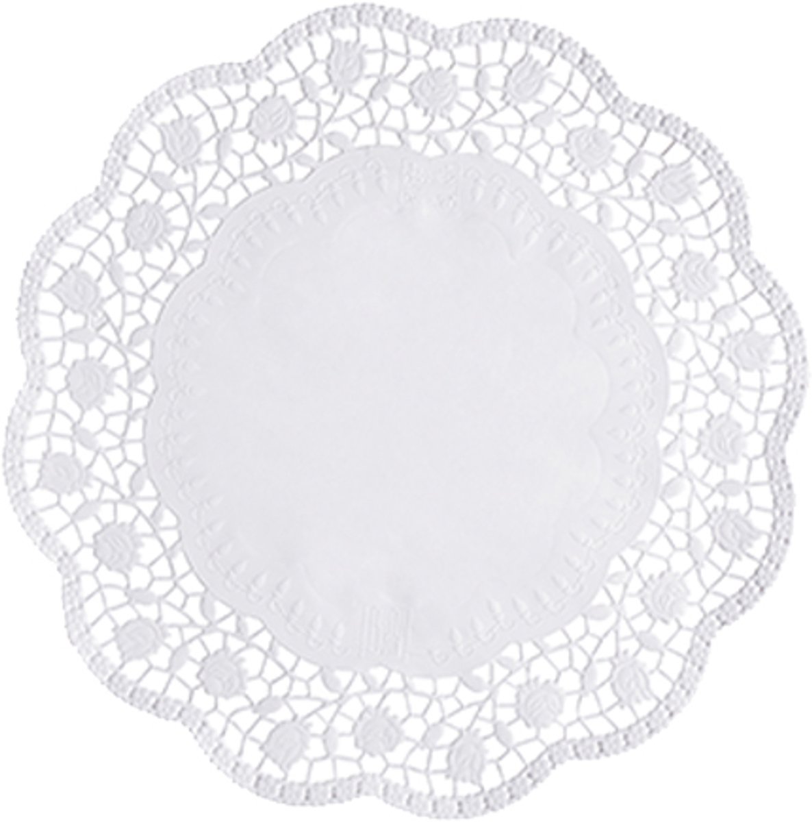 8x 250 Taartranden rond Ø 32 cm wit