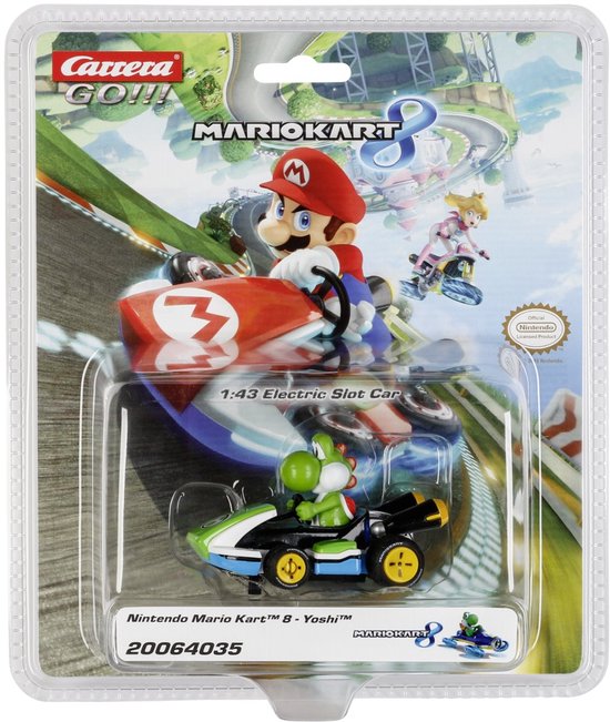 Carrera Go!!! Speelgoedvoertuig - GO!!! Nintendo Mario Kart 8 - Yoshi in Kart auto van Carrera — afbeelding 3