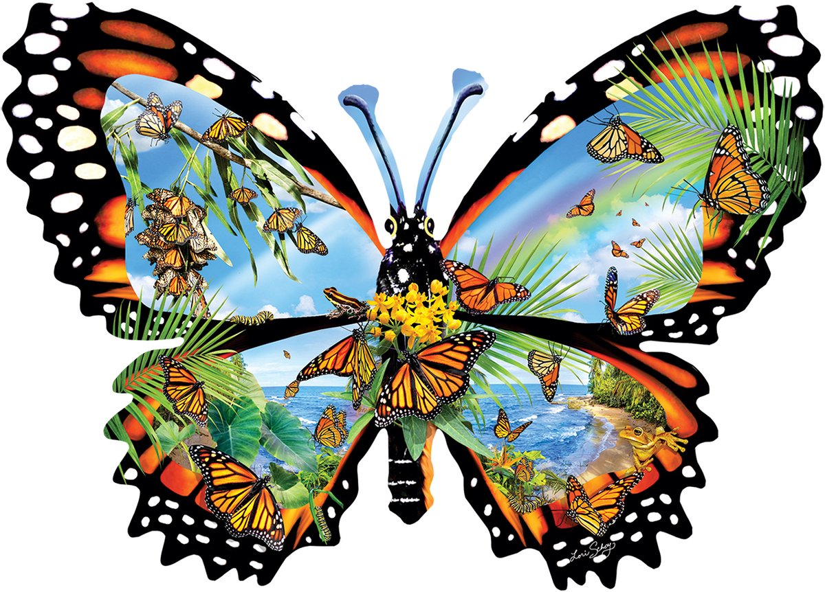 SunsOut puzzel dieren Ode to the Monarch - 1000 stukjes karton.