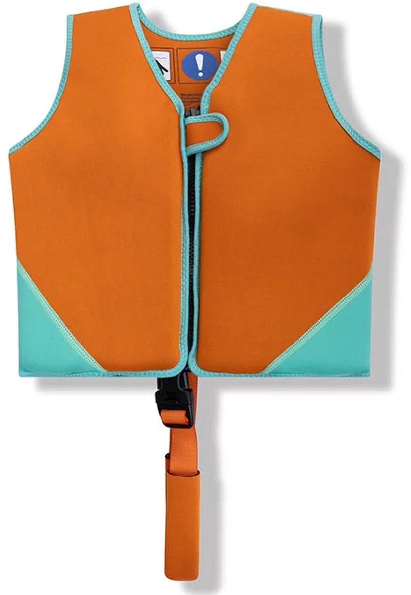 Swim Essentials Zwemvest - Oranje - Vivid Clash - 3/6 Jaar — afbeelding 6