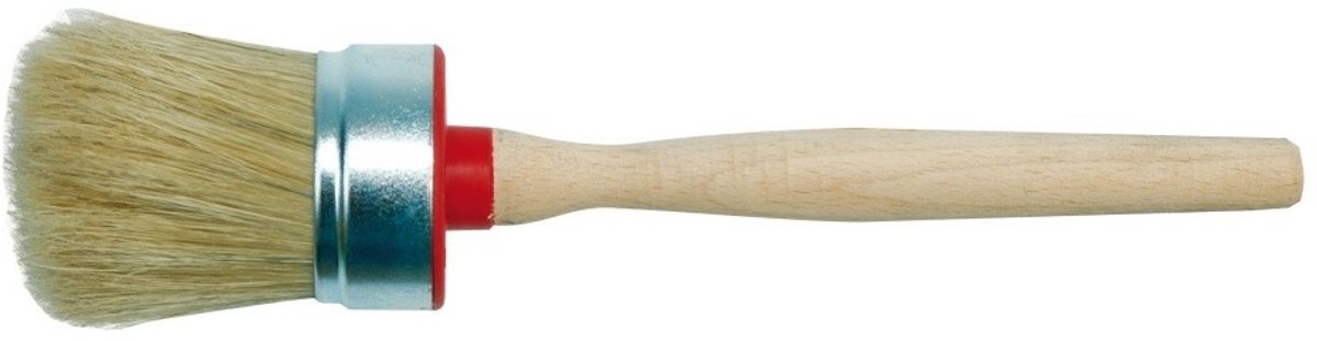 Vorel - Ronde Kwast - 30mm - Natuurlijk Haar - Houten Handvat