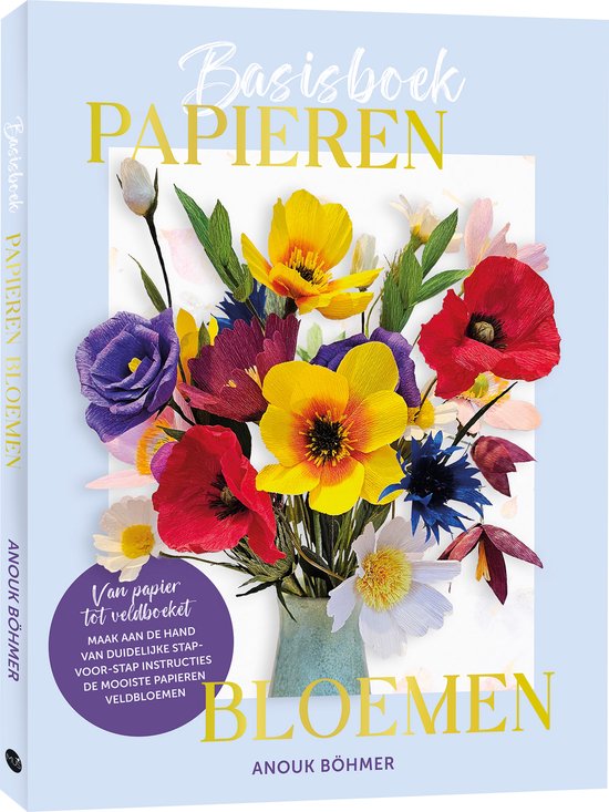Basisboek papieren bloemen - cover