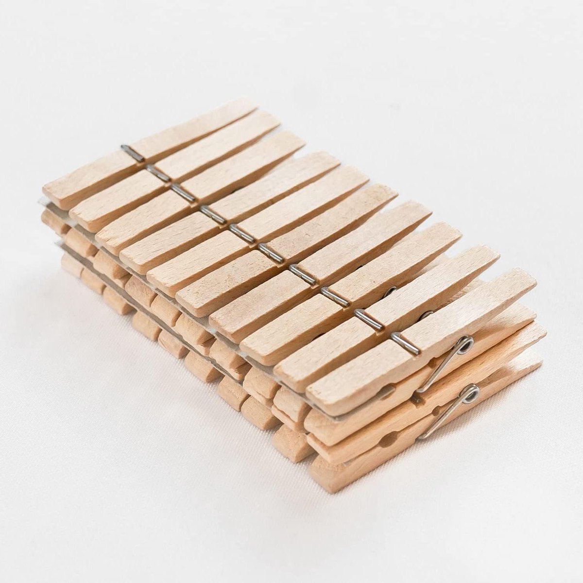Wasknijpers Hout - Kledingknijpers - Was ophangen - Gemaakt in Duitsland - 7.2 cm - Bruin