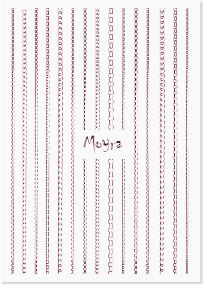 Moyra Nailart Strip Chain 03 Rose Gold