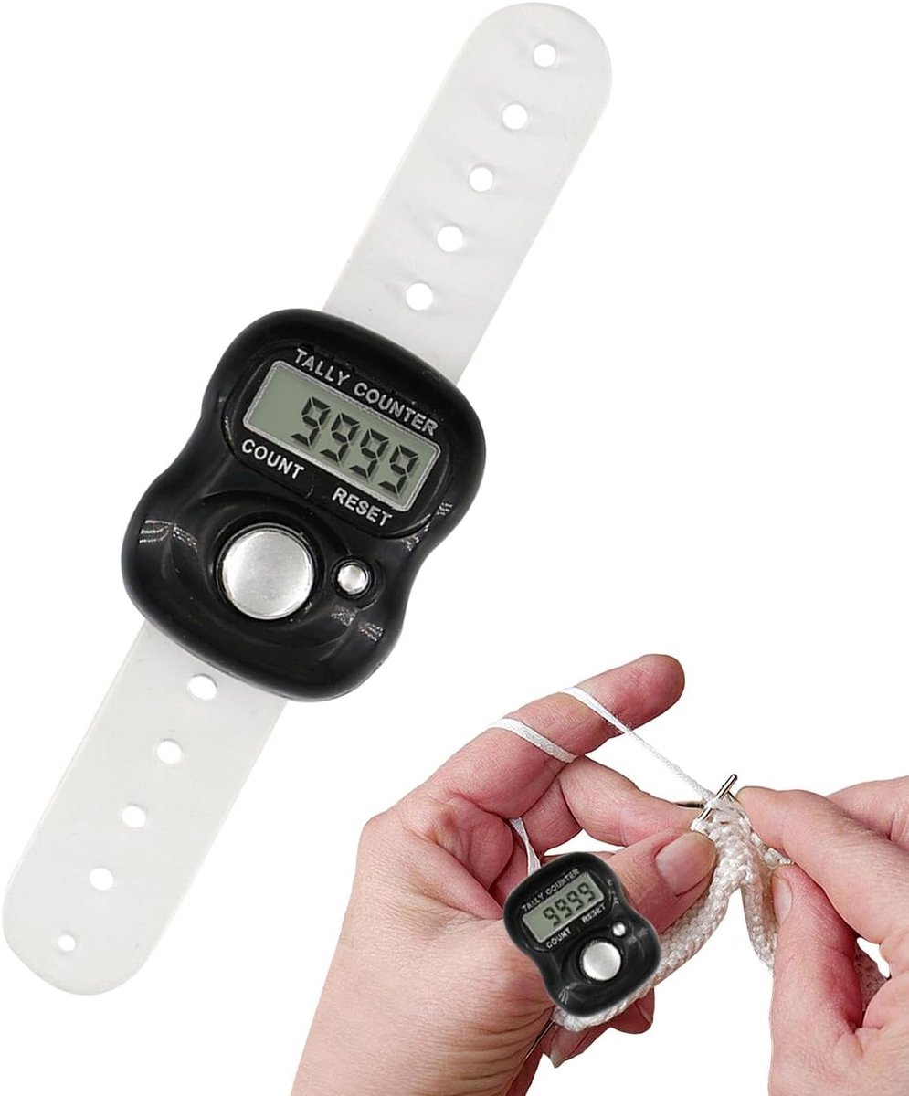 Digitale Vingerteller - Elektronische Klikker - Activiteiten Tellen - Resettable Display - 15cm Lengte - Meerkleurig