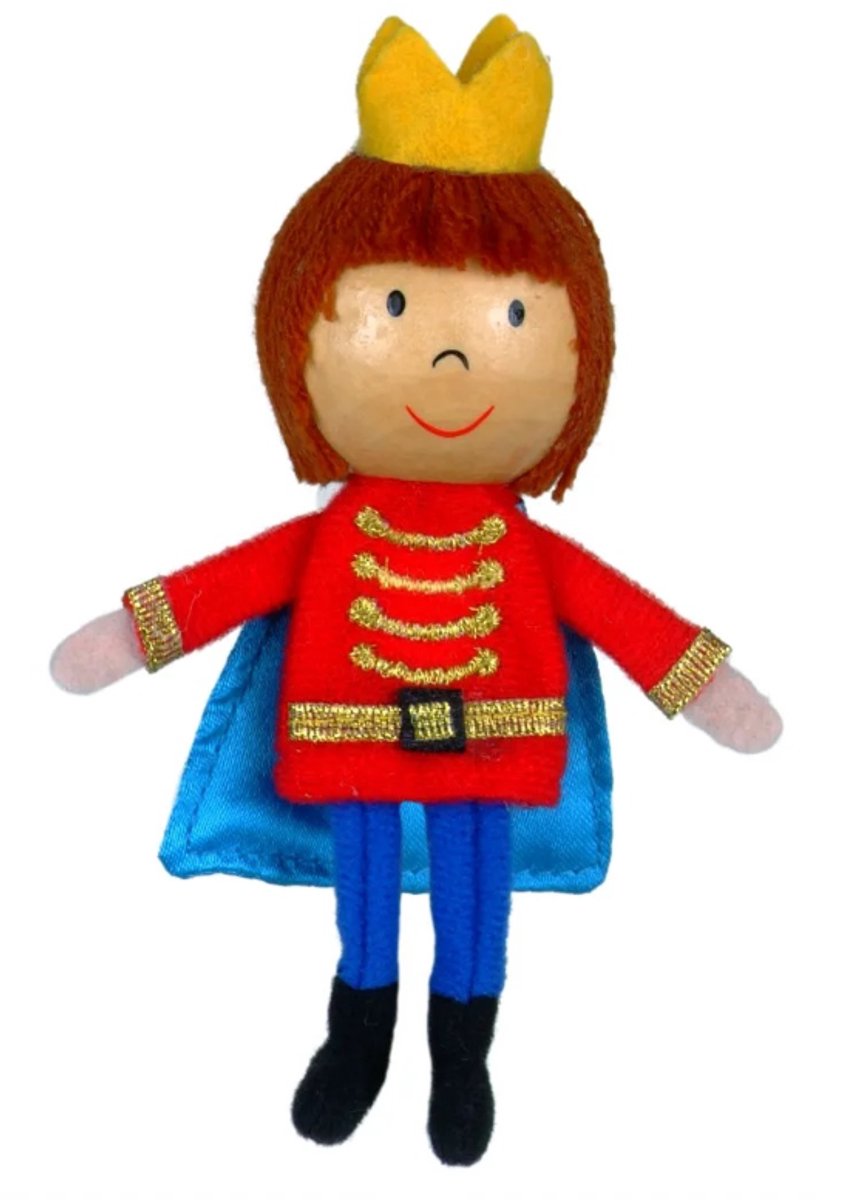 Fiesta Crafts vingerpop prins - educatief speelgoed multicolor.