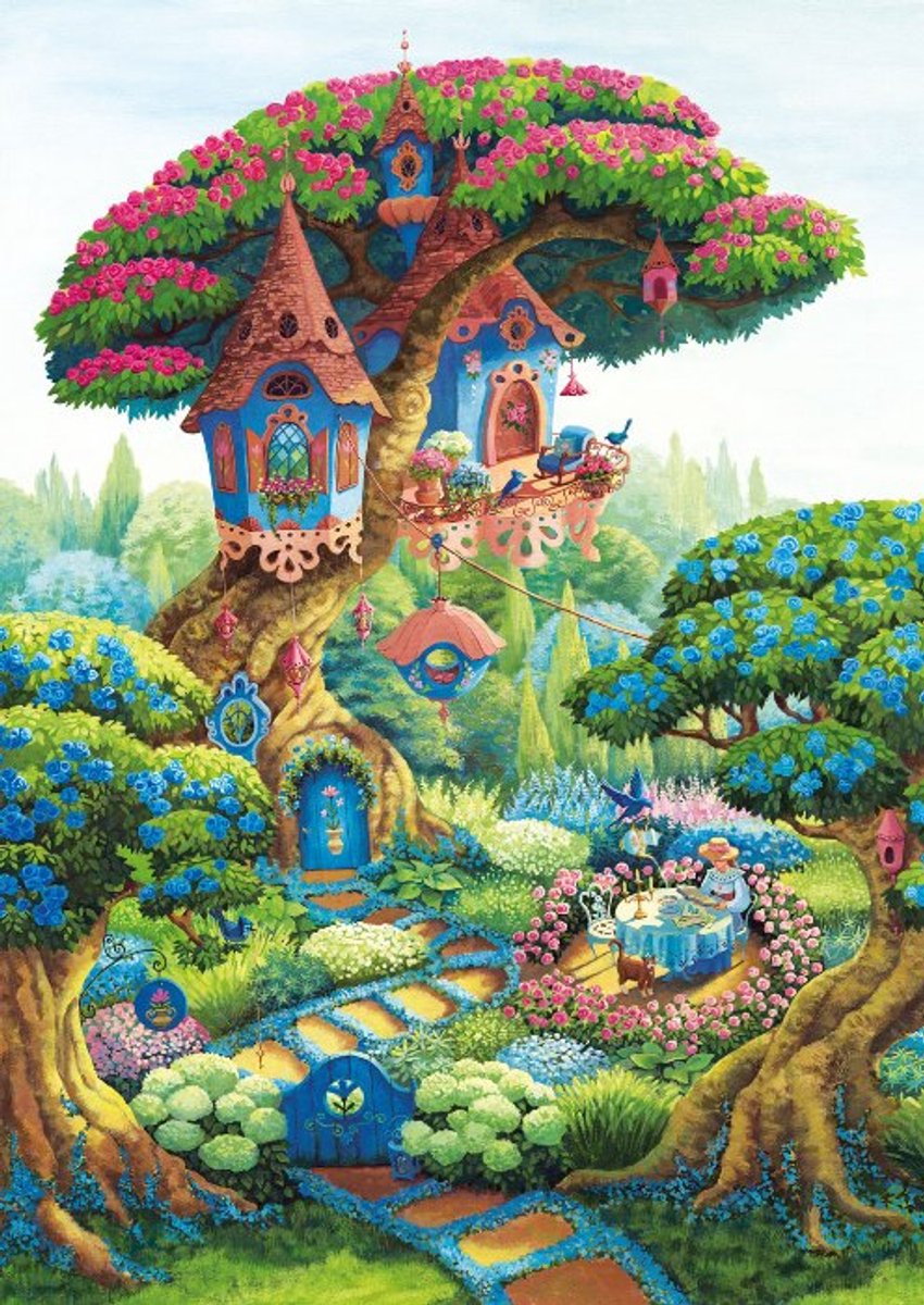 Magnolia puzzel Secret Garden - 1000 stukjes puzzel volwassenen.