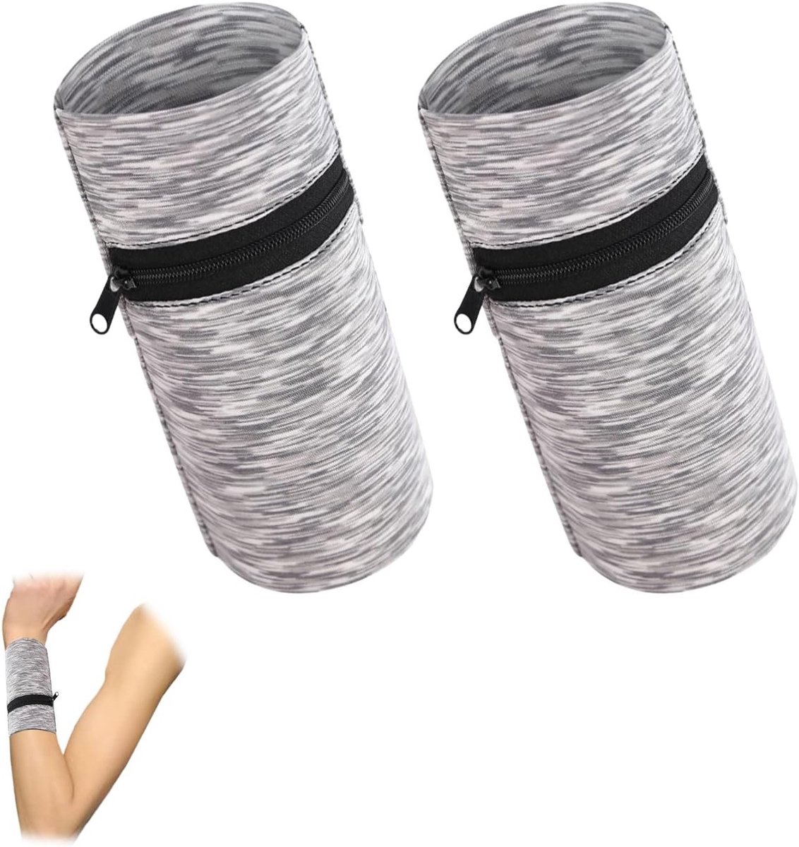 Zipper polsportemonnee, handige sportaccessoires voor mannen en vrouwen, ideaal voor hardlopen en fitness
