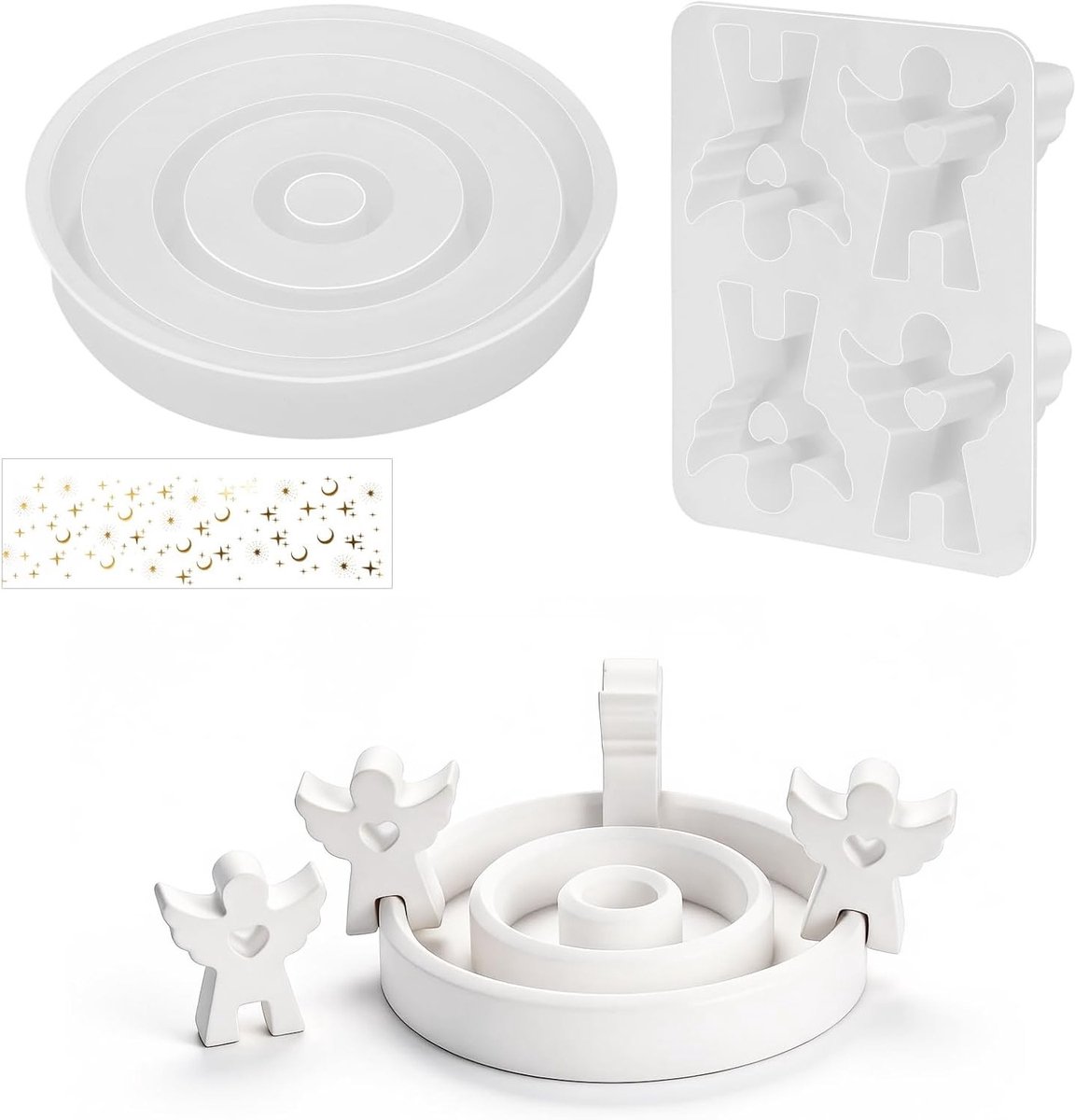 Gipsvorm voor het maken van een engel, perfect voor creatieve projecten en decoratie