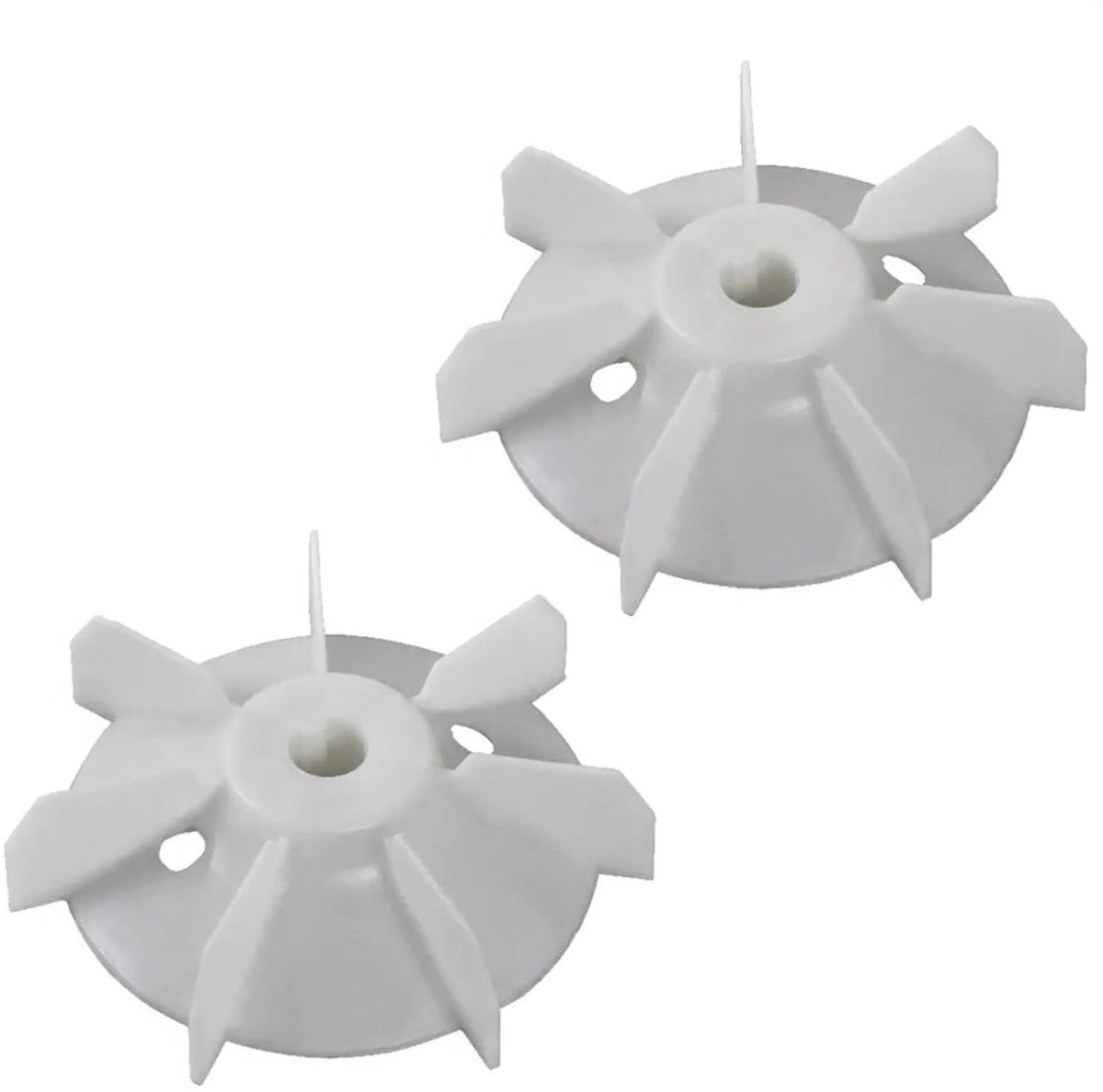 Ventilatorwiel - Ventilatorblad - Motor Reparatie - Kunststof Materiaal - 130 mm - Wit